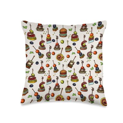 Food Design Throw Pillow