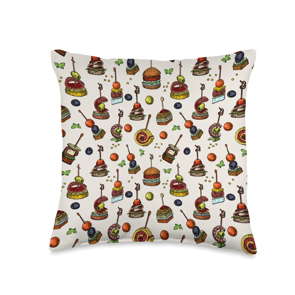 Food Design Throw Pillow