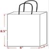 Matissa 12 Small Paper Gift Bags with handles plain color 9" x 6" x 3" (Rainbow/Multicolor) view 4