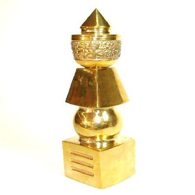 6" Golden Feng Shui 5 Element Pagoda
