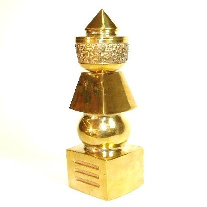 6" Golden Feng Shui 5 Element Pagoda