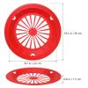 10 Pack Fast Food Baskets,10.61Inches Round Plastic Bread Fry Baskets for Fast Food Restaurant, Serving, Barbecues, Picnics, Parties,Red view 2