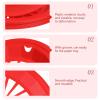 10 Pack Fast Food Baskets,10.61Inches Round Plastic Bread Fry Baskets for Fast Food Restaurant, Serving, Barbecues, Picnics, Parties,Red view 3