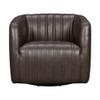 Aries Leather Swivel Barrel Chair view 3