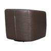 Aries Leather Swivel Barrel Chair view 4