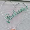 Believe Christmas Tree Topper in Wire For Contemporary Chiristmas Decorating view 2