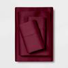 Mr Pandaa Extra Deep Bedsheet Set Fits 18 to 24 Inch Extra Thick Mattress, [4 Piece] Sheet Set, 800-Thread-Count 100% Egyptian Cotton- Sateen Weave Bed Sheets (Cal-King, Burgundy} view 1