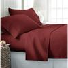 Mr Pandaa Extra Deep Bedsheet Set Fits 18 to 24 Inch Extra Thick Mattress, [4 Piece] Sheet Set, 800-Thread-Count 100% Egyptian Cotton- Sateen Weave Bed Sheets (Cal-King, Burgundy} view 2