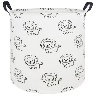 KUNRO Kids Laundry Hamper Clothes Gift Basket Storage Laundry Baskets Organizer Bin with Handles for Nursery Room