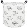 KUNRO Kids Laundry Hamper Clothes Gift Basket Storage Laundry Baskets Organizer Bin with Handles for Nursery Room view 1