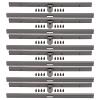 Oumefar 6PCS Metal Wallet Frame Clasp Straight Side Handbag Making Supplies Hardware Accessories Iron Lightweight 19cm (Gun Gray) Home Oumefar Wallet Frame view 1