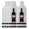 LIVEBAY 5 Pack Reusable Wine Bag for Travel Wine Bottle Protector Sleeve for Airplane Car Cruise Protection Luggage Leak-proof view 1