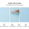 Softalker Round Tablecloth, Waterproof & Stain Resistant Table Cloth Wrinkle Free Fabric Washable 210GSM Polyester Table Cover for Spring/Party/Outdoor - 70 inch,Baby Blue view 3