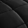 All Season Alternative Comforter Oversized King Size 100% Cotton,500 GSM,Winter Warm,Ultra Soft Fluffy,Insert with Corner Tabs,Box Stitched Comforter with 2 Pillow Shams(3 Pcs | Black) view 4