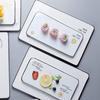 10-inch Sushi Plates, Dessert Plates Buffet Hotel Dinner Plates Oyster Plates Appetiser Dishes Storage Containers Snack Tasting Plate (Color : #6, Size : 10inch) view 3