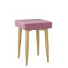Daoyuan Vanity Stool,Home Stool Change Shoe Bench Fabric Square Stool Ottoman Footrest,Bearing 150kg,for Bedroom(29cm*29cm*46cm) view 1