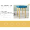 Daoyuan Vanity Stool,Home Stool Change Shoe Bench Fabric Square Stool Ottoman Footrest,Bearing 150kg,for Bedroom(29cm*29cm*46cm) view 4