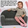 Delsit Kids Couch for Toddlers - 2 in 1 Convertible Foam Sofa to Lounger, Comfy Flip Out Lounge Chair for Children, Made in Europe view 4