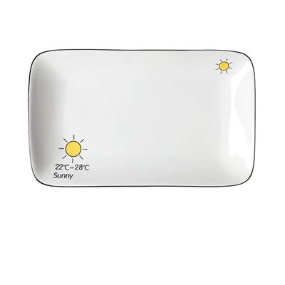 10-inch White Ceramic Breakfast Plate, Pasta Plate Salad Plate Fruit Snack Dish Pie Plates Multifunctional Kitchen Tableware (Color : 10inch, Size : #4)