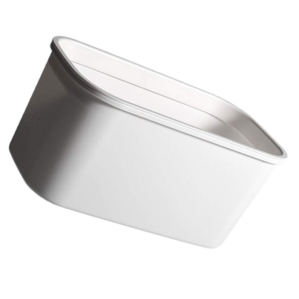 Cabilock Hanging Trash Can with Lid Plastic Small Under Sink Garbage Can Wall-Mounted Garbage Container Bin for Bathroom Kitchen Cabinet Door