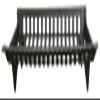 BluePrints CG30 30 in. Black, Cast Iron Fireplace Grate view 1