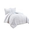 All Season Alternative Comforter Oversized King Size 100% Cotton,500 GSM,Winter Warm,Ultra Soft Fluffy,Insert with Corner Tabs,Box Stitched Comforter with 2 Pillow Shams(3 Pcs | White) view 1