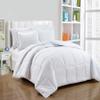 All Season Alternative Comforter Oversized King Size 100% Cotton,500 GSM,Winter Warm,Ultra Soft Fluffy,Insert with Corner Tabs,Box Stitched Comforter with 2 Pillow Shams(3 Pcs | White) view 3