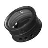 1pc Ceramic Teapot Warmer Hollow Design Efficient Heat Dissipation Teapot Heating Stand for Preserving Tea Warmth and Candle Heating Accessory Black view 1