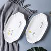 11.5 Inch Steamed Fish Pan, Ceramic Grilled Fish Dish Oval Rectangular Plate Sushi Plate Appetiser Dishes Butter Dishes (Color : B, Size : 11.5inch) view 2