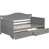 P PURLOVE Wood Daybed with Drawers Twin Size Daybed Twin Bed Frame for Kids/Adults,Sofa Bed for Bedroom Living Room view 4