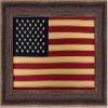 Framed American Flag | Real Cloth Flag | Hand Stretched | Custom Frame | Made In USA 23X32 Inches view 1