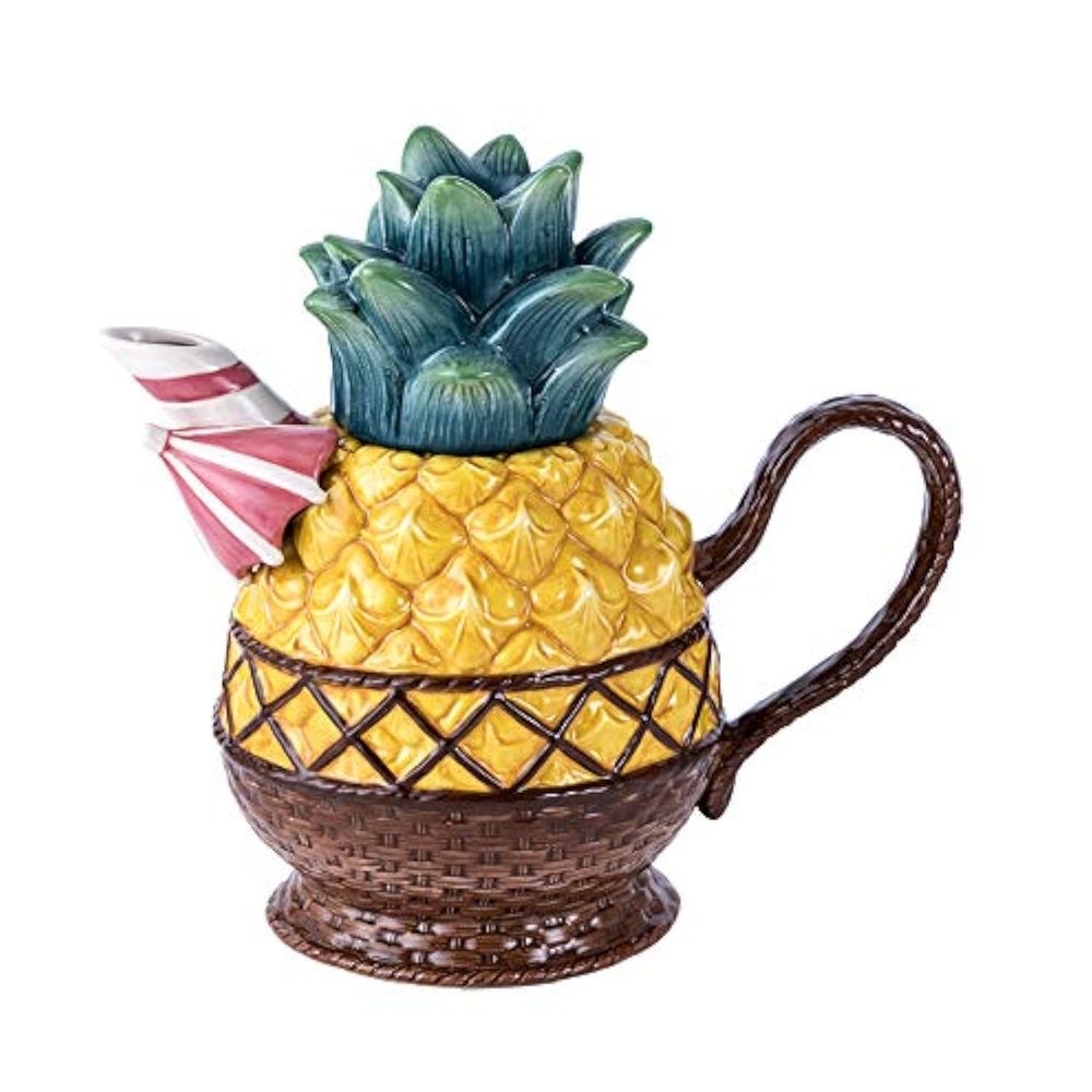 Blue Sky Ceramics Pineapple Teapot, Multi