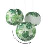 Palm Leaf Hanging Paper Lanterns - Party Decor - 6 Pieces view 2