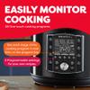 Instant Pot Pro (8 QT) 10-in-1 Pressure Cooker, Slow Cooker, Rice/Grain Cooker, Steamer, Saut, Sous Vide, Yogurt Maker, Sterilizer, and Warmer, Includes App with Over 800 Recipes, Black view 3