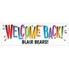 52" x 17" Welcome Back Custom Banner - Small view 1