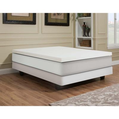 Independent Furniture Supply Co. 3" Memory Foam Slab Topper Queen Memory Foam White
