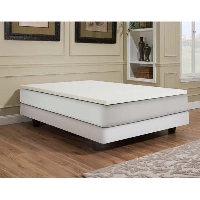Independent Furniture Supply Co. 2" Memory Foam Slab Topper King Memory Foam White