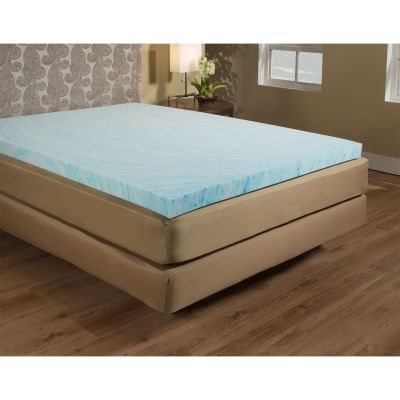 Independent Furniture Supply Co. 3" Gel Memory Foam Slab Topper King Memory Foam Blue