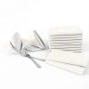 H.VERSAILTEX Cloth Napkins Set of 12 (18" X 18") Linen Textured Dinner Napkins Waterproof Extra Soft Thick Durable Reusable Napkins with Hemmed Edges for Dinners, Weddings and Everyday Use, Ivory view 4