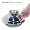 DZDZXQG Ventilation Outlet Cap Stainless Steel Air Vent, Adjustable Air Outlet Indoor Kitchen and Bathroom Ventilation, Bottom Diameter 150Mm view 3