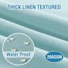 H.VERSAILTEX Cloth Napkins Set of 12 (18" X 18") Linen Textured Dinner Napkins Waterproof Extra Soft Thick Durable Reusable Napkins with Hemmed Edges for Dinners, Weddings and Everyday Use, Aqua view 2