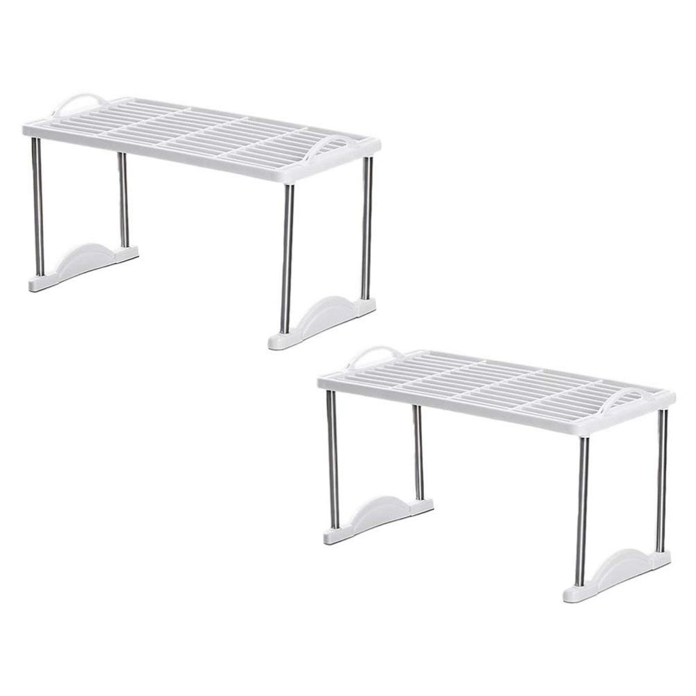 Cabilock Space-Saving Stackable Shelves Bathroom Storage Rack for Draining Organizing