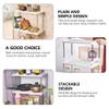 Cabilock Space-Saving Stackable Shelves Bathroom Storage Rack for Draining Organizing view 4
