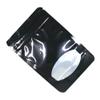 MITOB 100 Pieces Stand Up Mylar Bags Plastic Window Pouch for Zip Food Storage Lock Aluminum Foil Bag Candy Packing Zipper Lock (3.3x5.1 inch, Black) view 3