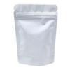 MITOB 100 Pieces Stand Up Mylar Bags Plastic Window Pouch for Zip Food Storage Lock Aluminum Foil Bag Candy Packing Zipper Lock Resealable (4.3x6.3 inch, White) view 2
