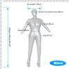 Three T Inflatable Mannequin Female Full Body with Arms & Head 165cm Life-Size PVC Dress Form for Retail Display, Trade Show Portable & Foldable for Tops,Swimsuits, Scarves Repair Patch Included view 4