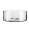 Flat Round Vase, Thicken Glass Vase Narcissus Water Lily Decorative Vase Glass Transparent Fish Tank(Size:25 * 25 * 10CM) view 1