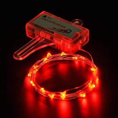 Red LED Bicycle Bike Cycling Rim Lights Manual Open & Close Wheel Spoke Light String