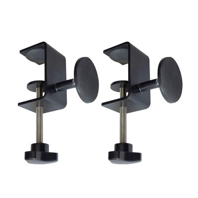 2 Pcs Adjustable Desk Wall Spacers - Table Wall Protectors, Desk Top Spacers, Wall Bumpers, Furniture Protectors (Black)