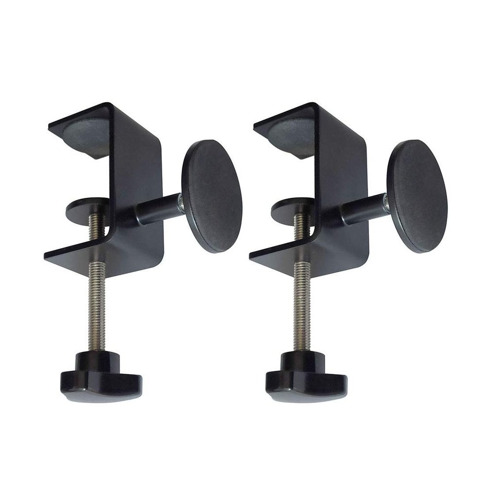 2 Pcs Adjustable Desk Wall Spacers - Table Wall Protectors, Desk Top Spacers, Wall Bumpers, Furniture Protectors (Black)